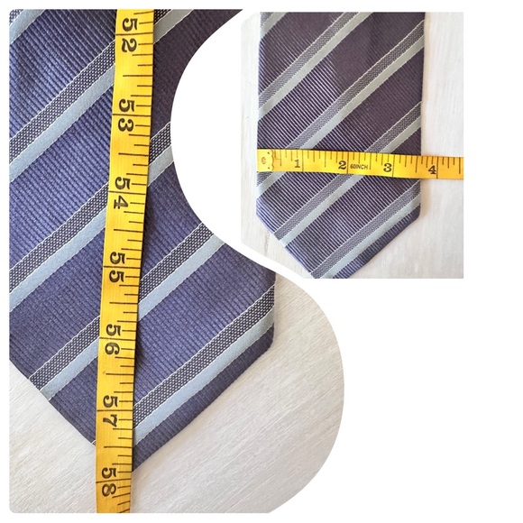 Armani Collezioni Made in Italy Men’s Tie Gray - Picture 4 of 5